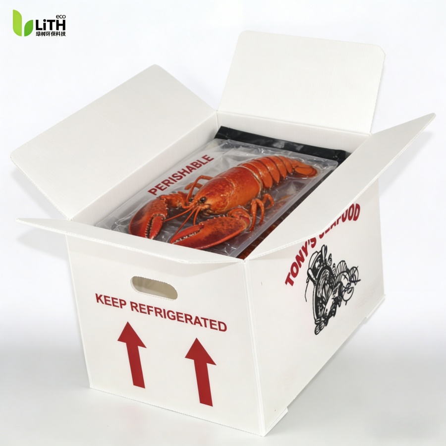 Hollow Sheet Seafood Lobster Box-Corrugated Plastic Box